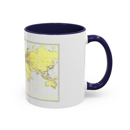 Submarine Cables of the World (1896) (Map) Accent Coffee Mug
