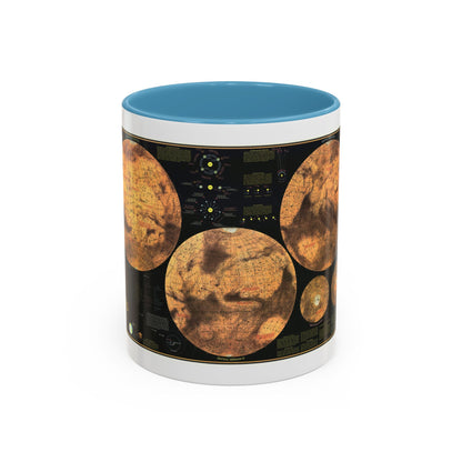 Space - MARS The Red Planet (1973) (Map) Accent Coffee Mug