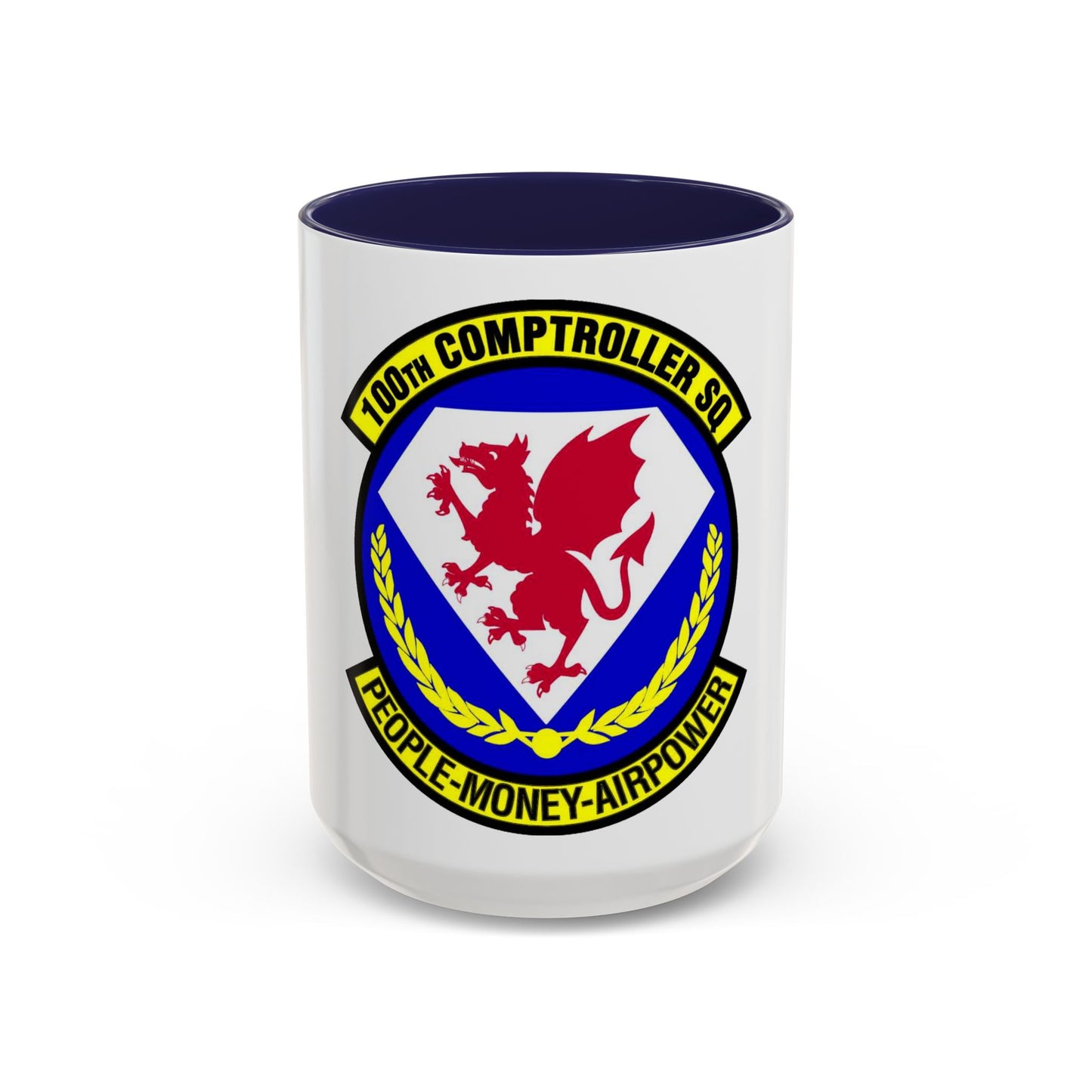 100 Comptroller Squadron USAFE (U.S. Air Force) Accent Coffee Mug