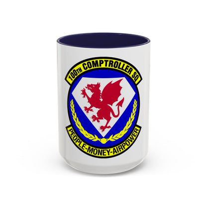 100 Comptroller Squadron USAFE (U.S. Air Force) Accent Coffee Mug