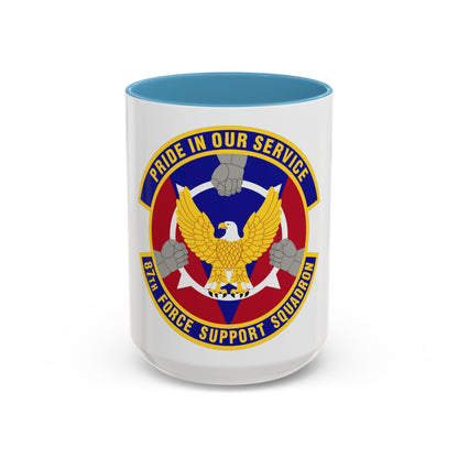 87 Force Support Squadron AMC (U.S. Air Force) Accent Coffee Mug