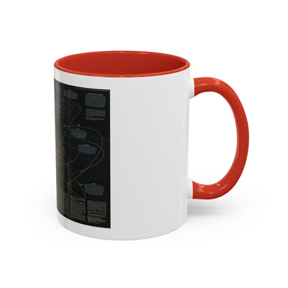 Space - Solar System- Our Sun's Family (1990) (Map) Accent Coffee Mug
