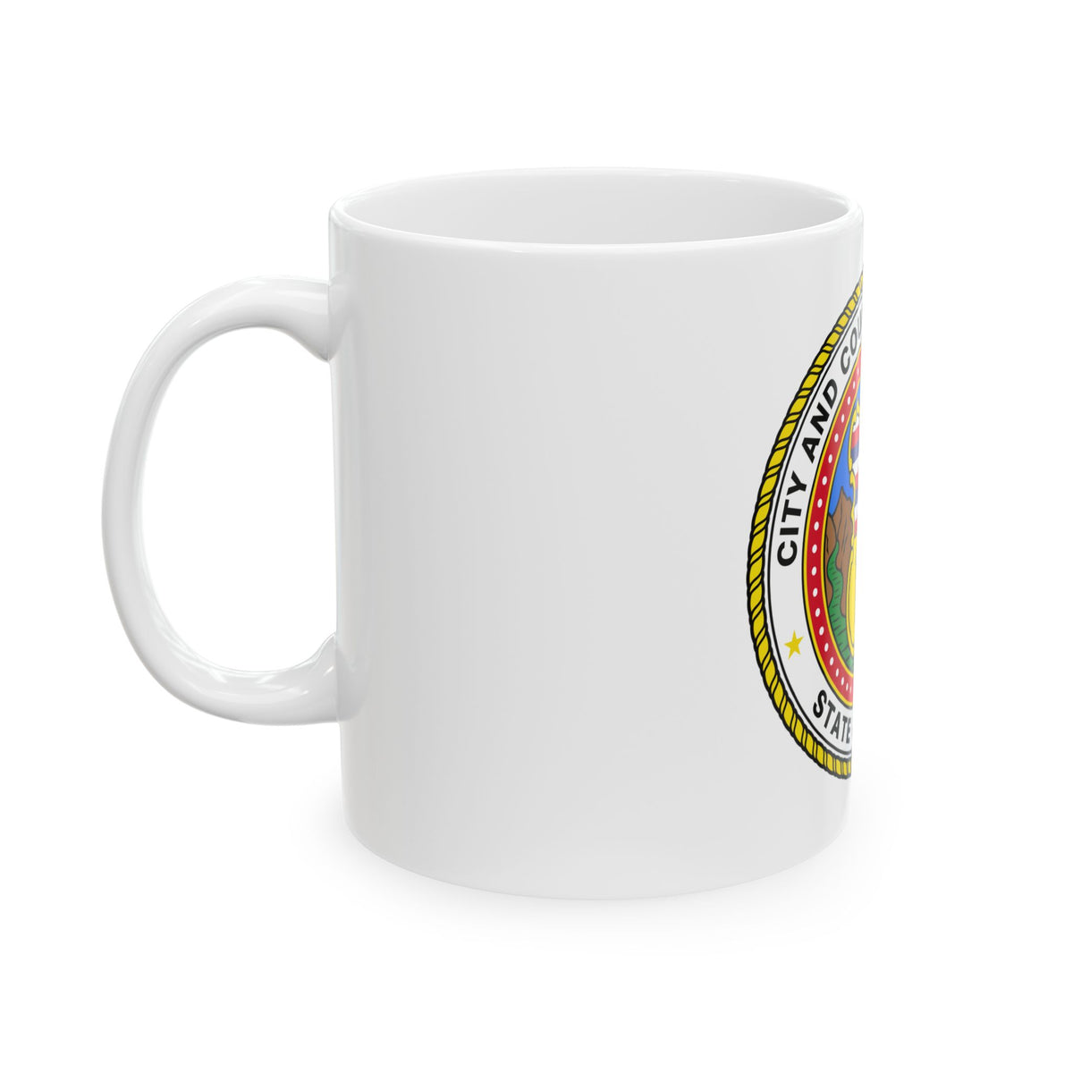 Seal of Honolulu Hawaii - White Coffee Mug