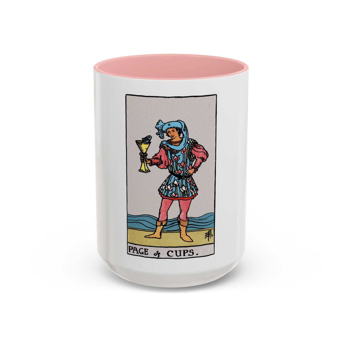 The Page of Cups (Tarot Card) Accent Coffee Mug