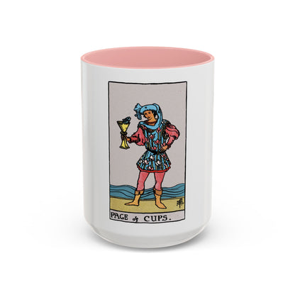 The Page of Cups (Tarot Card) Accent Coffee Mug