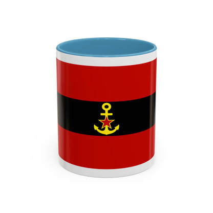 Naval Ensign of Albania 1946 to 1954 - Accent Coffee Mug