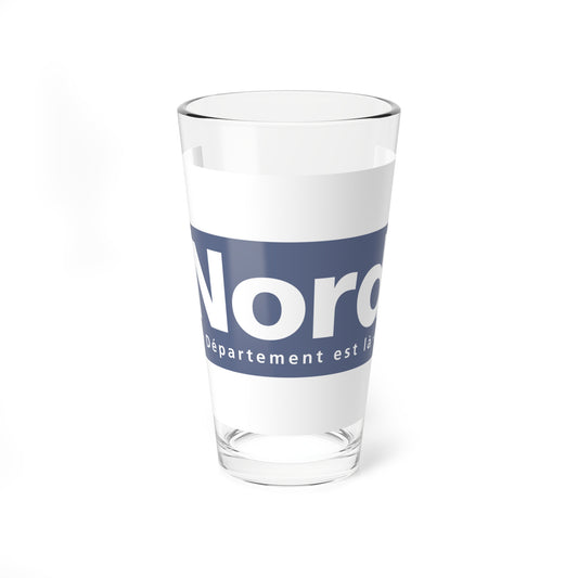Flag of the Department of Nord (France) Pint Glass 16oz