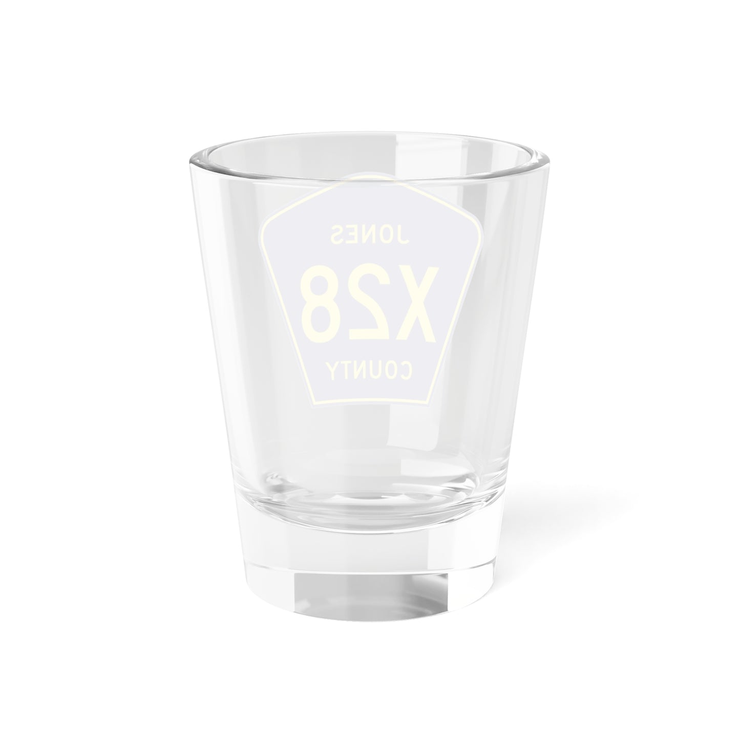 Jones County Route X28 IA (Iowa) (Road Sign) Shot Glass 1.5oz