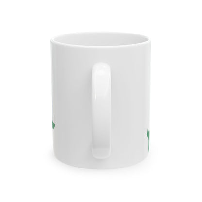 Kingdom of Hungary flag map (Hungary) White Coffee Mug