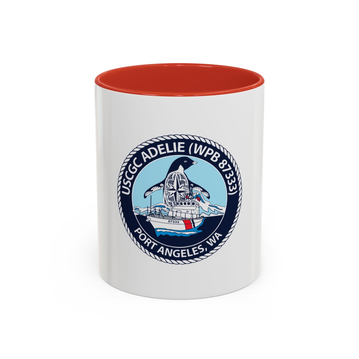 USCGC Adelie (U.S. Coast Guard) Accent Coffee Mug