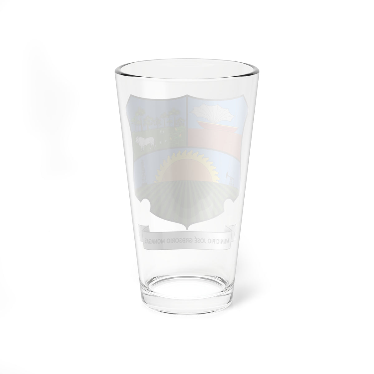 Escudo del Municipio Monagas Anzoátegui (Venezuela) (Coat of Arms) Pint Glass 16oz