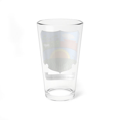 Escudo del Municipio Monagas Anzoátegui (Venezuela) (Coat of Arms) Pint Glass 16oz