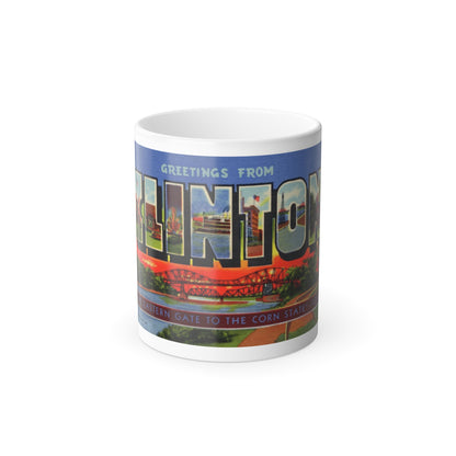 Greetings from Clinton (Greeting Postcards) Color Changing Mug 11oz