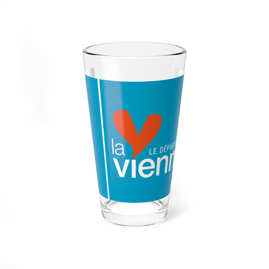 Flag of the Department of Vienne (France) Pint Glass 16oz