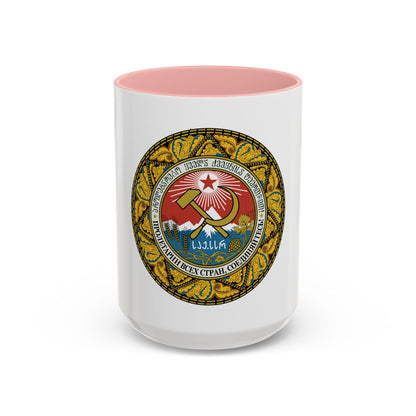 Emblem of the Georgian SSR-2 - Accent Coffee Mug