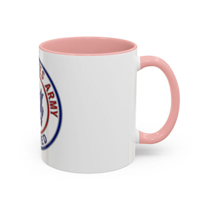 Retired Service Identification Badge 2 (U.S. Army) Accent Coffee Mug