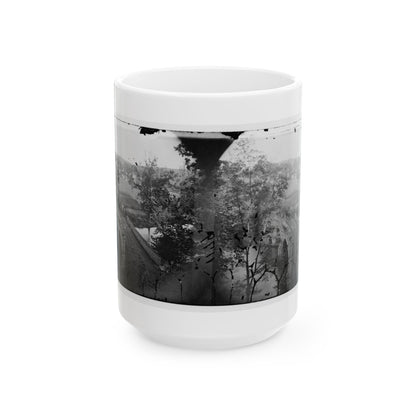 Antietam, Maryland. Burnside Bridge. Photographed From A Tree (U.S. Civil War) White Coffee Mug