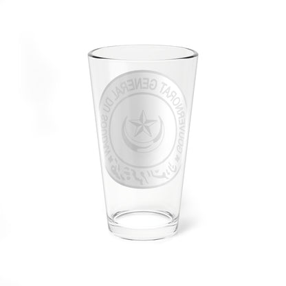 Seal of Turkish Sudan (Egypt) (Coat of Arms) Pint Glass 16oz