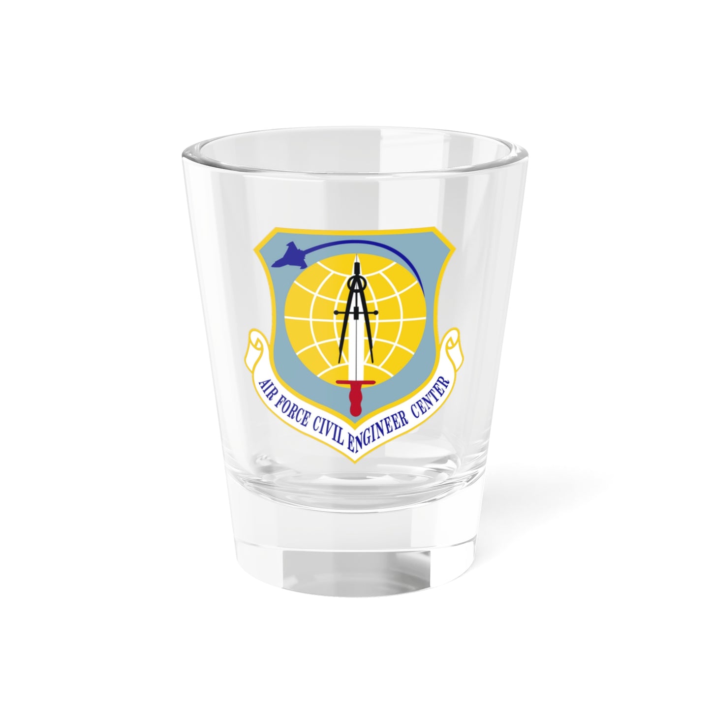 Verre à liqueur du Centre des ingénieurs civils de l'armée de l'air (US Air Force) 1,5 oz