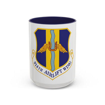 914th Airlift Wing (U.S. Air Force) Accent Coffee Mug