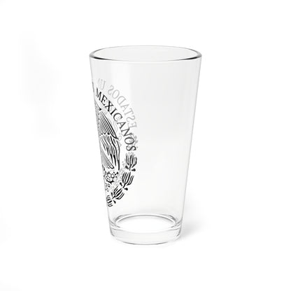 Seal of the Government of Mexico linear (Mexico) (Coat of Arms) Pint Glass 16oz