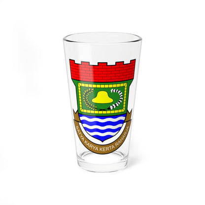 Seal of Tangerang Regency (Indonesia) (Coat of Arms) Pint Glass 16oz