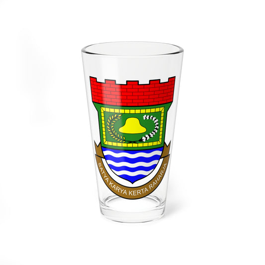 Seal of Tangerang Regency (Indonesia) (Coat of Arms) Pint Glass 16oz