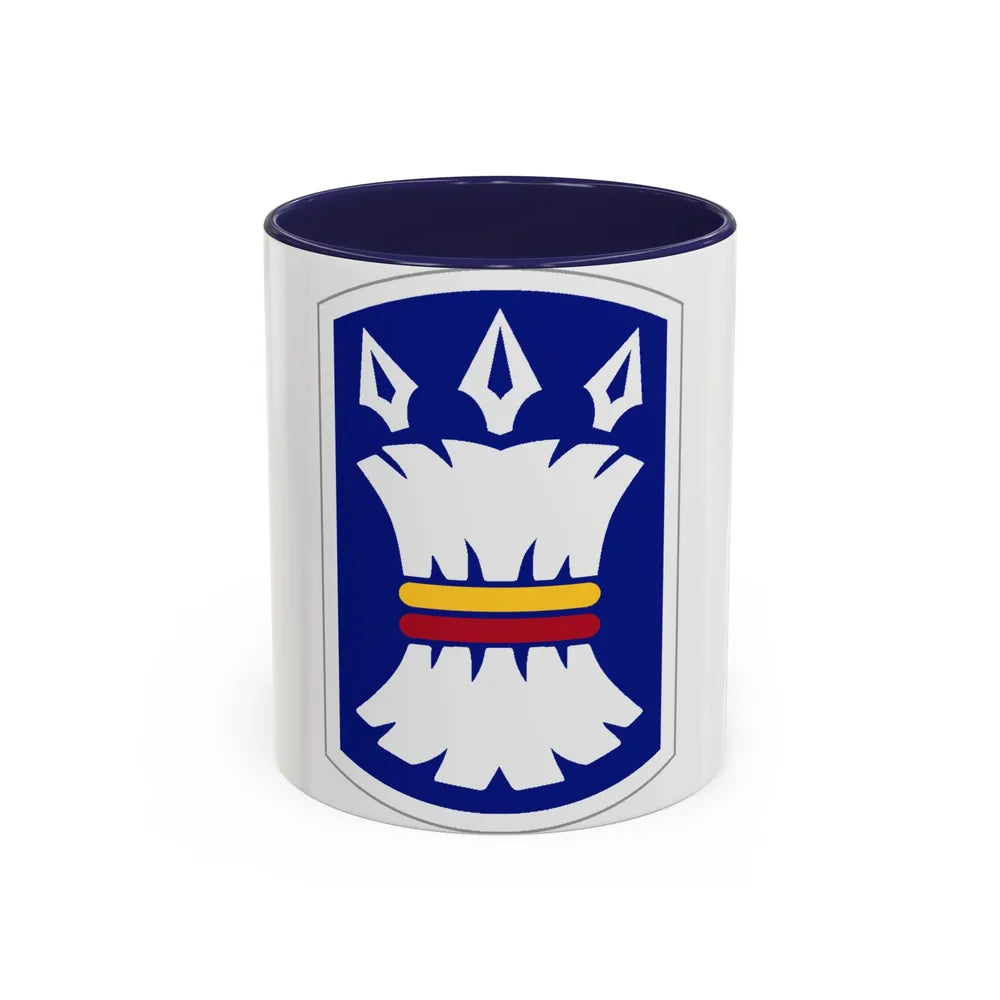 157TH INFANTRY BRIGADE (U.S. Army) Accent Coffee Mug-11oz-Navy-Go Mug Yourself