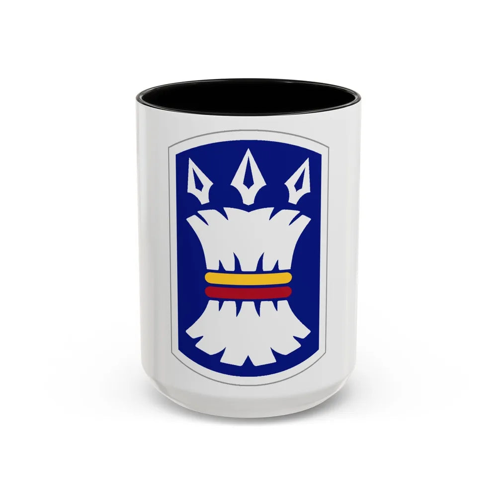 157TH INFANTRY BRIGADE (U.S. Army) Accent Coffee Mug-15oz-Black-Go Mug Yourself