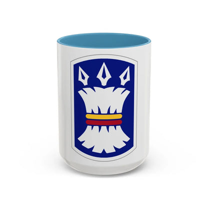 157TH INFANTRY BRIGADE (U.S. Army) Accent Coffee Mug-15oz-Light Blue-Go Mug Yourself