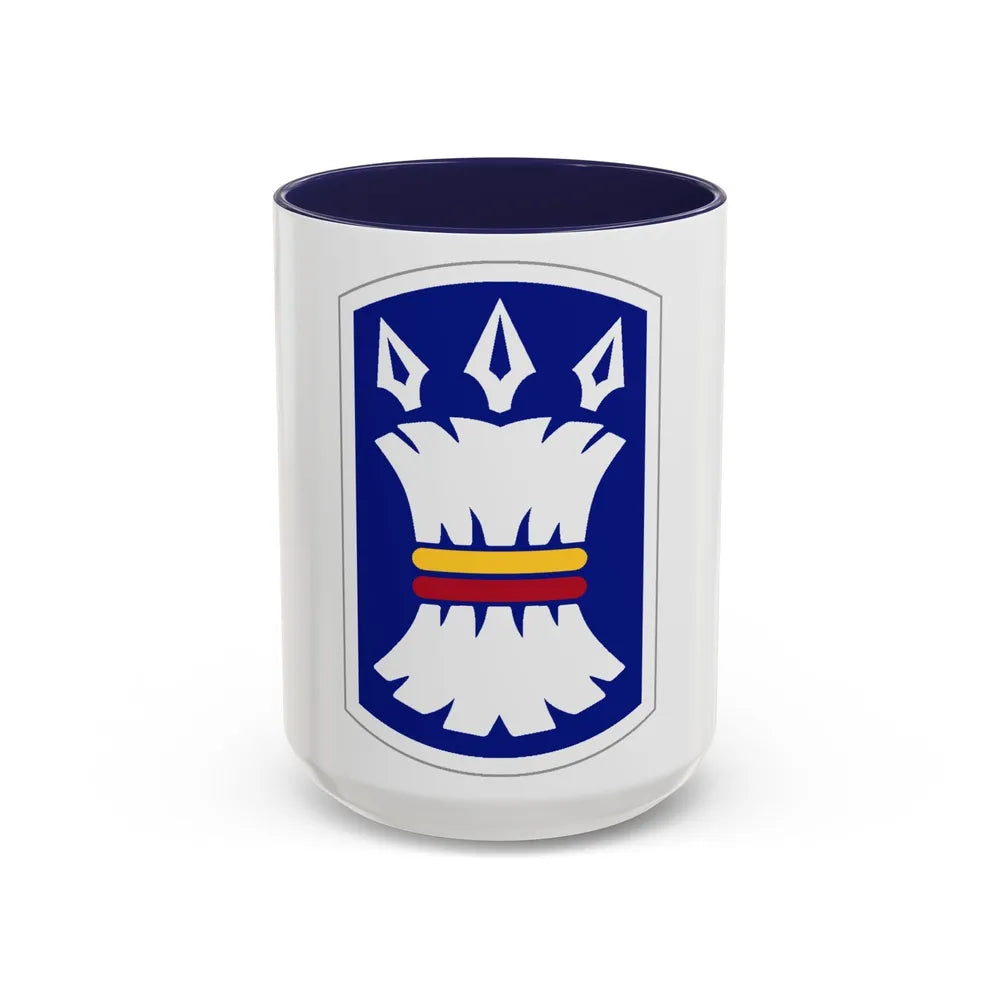 157TH INFANTRY BRIGADE (U.S. Army) Accent Coffee Mug-15oz-Navy-Go Mug Yourself