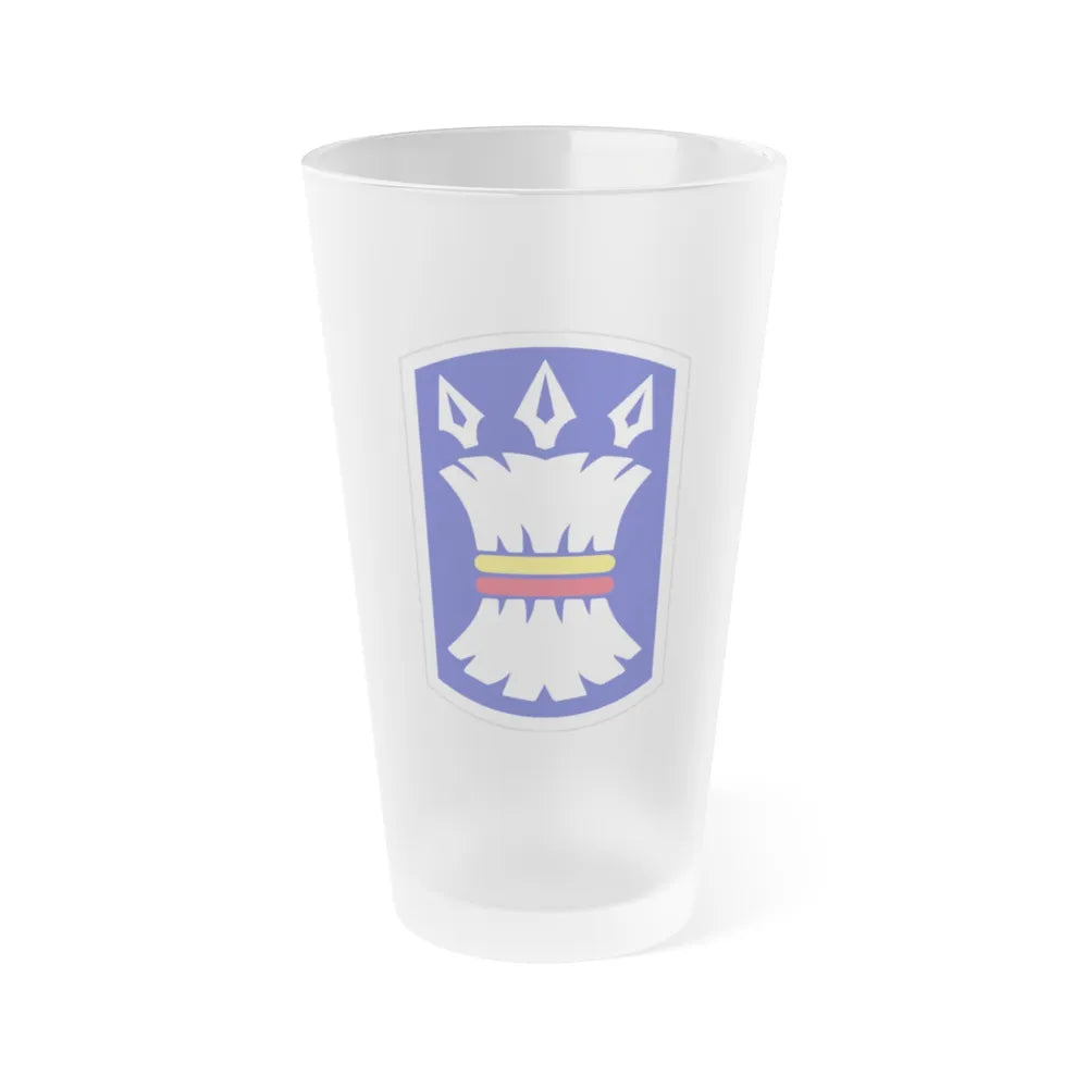 157TH INFANTRY BRIGADE (U.S. Army) Frosted Pint Glass 16oz-Go Mug Yourself