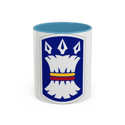 157TH INFANTRY BRIGADE (U.S. Army) Accent Coffee Mug 11oz Light Blue - Go Mug Yourself