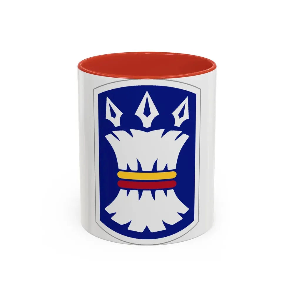157TH INFANTRY BRIGADE (U.S. Army) Accent Coffee Mug 11oz Red - Go Mug Yourself