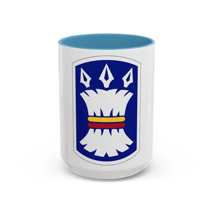 157TH INFANTRY BRIGADE (U.S. Army) Accent Coffee Mug 15oz Light Blue - Go Mug Yourself