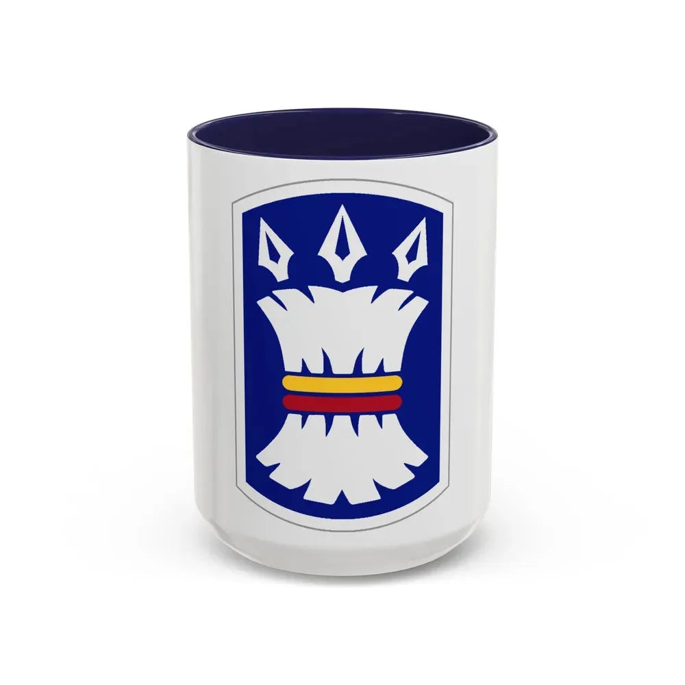 157TH INFANTRY BRIGADE (U.S. Army) Accent Coffee Mug 15oz Navy - Go Mug Yourself