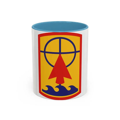 157th Maneuver Enhancement Brigade (U.S. Army) Accent Coffee Mug 11oz Light Blue - Go Mug Yourself