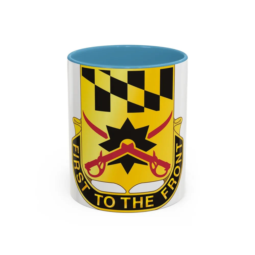 158 Cavalry Regiment (U.S. Army) Accent Coffee Mug-11oz-Light Blue-Go Mug Yourself