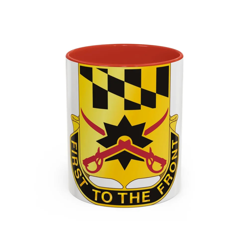 158 Cavalry Regiment (U.S. Army) Accent Coffee Mug-11oz-Red-Go Mug Yourself