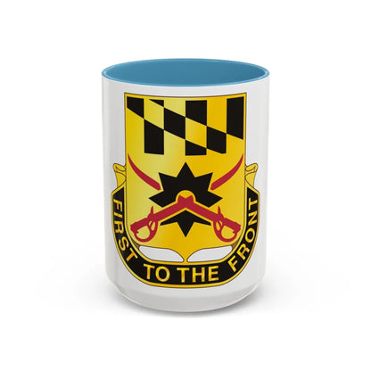 158 Cavalry Regiment (U.S. Army) Accent Coffee Mug-15oz-Light Blue-Go Mug Yourself