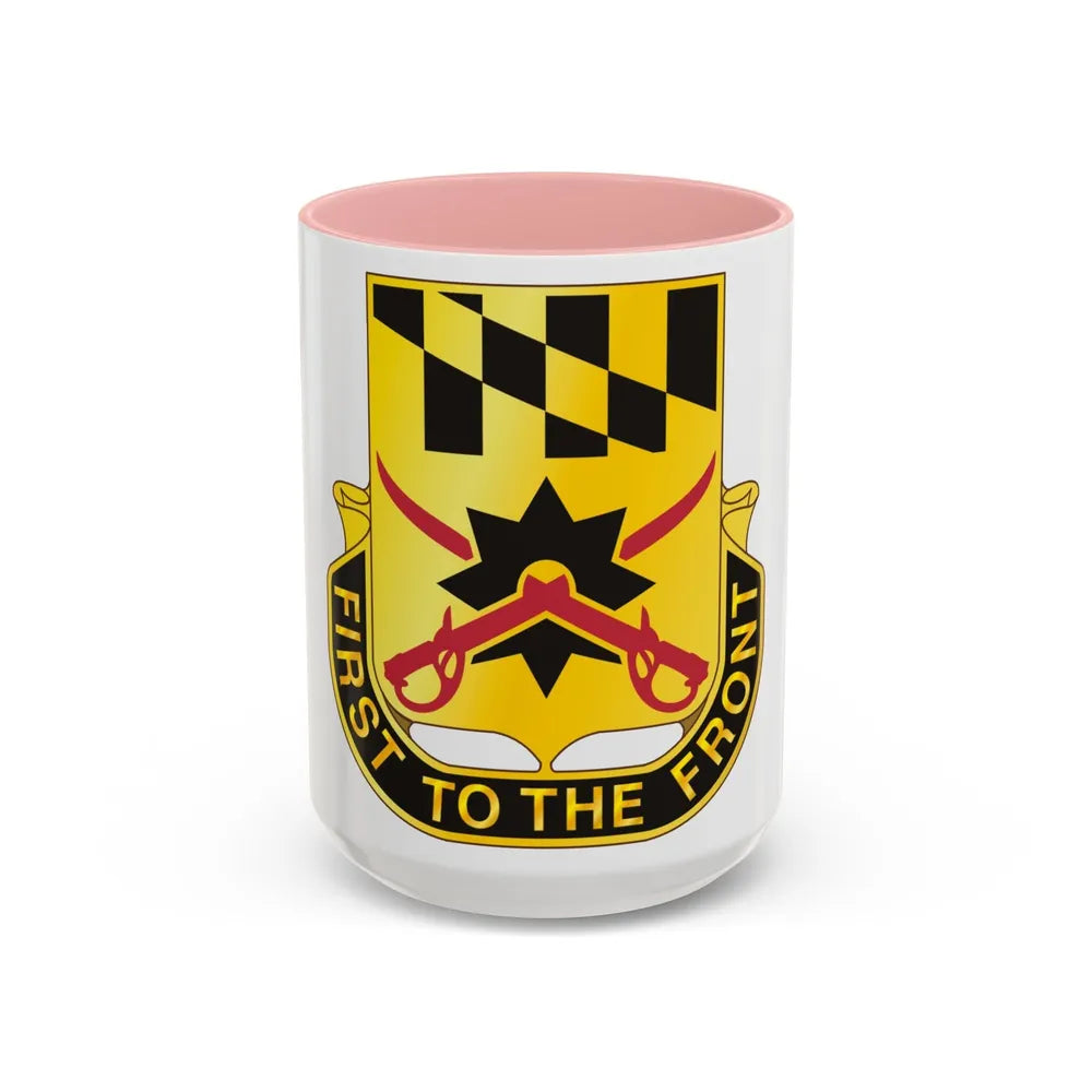 158 Cavalry Regiment (U.S. Army) Accent Coffee Mug-15oz-Pink-Go Mug Yourself