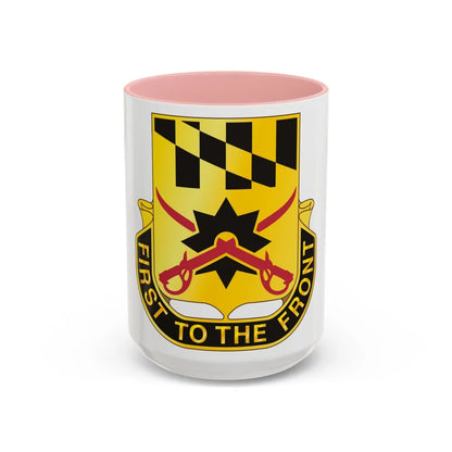 158 Cavalry Regiment (U.S. Army) Accent Coffee Mug-15oz-Pink-Go Mug Yourself