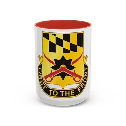 158 Cavalry Regiment (U.S. Army) Accent Coffee Mug-15oz-Navy-Go Mug Yourself