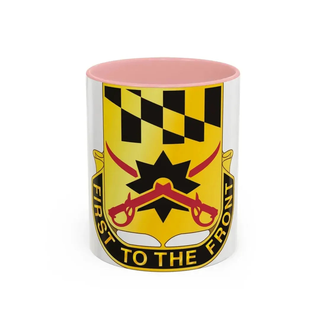 158 Cavalry Regiment (U.S. Army) Accent Coffee Mug 11oz Pink - Go Mug Yourself