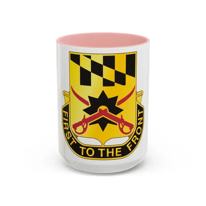158 Cavalry Regiment (U.S. Army) Accent Coffee Mug 15oz Pink - Go Mug Yourself