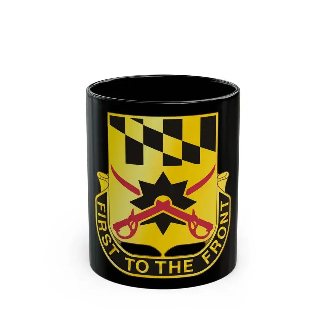 158 Cavalry Regiment (U.S. Army) Black Coffee Mug 11oz - Go Mug Yourself