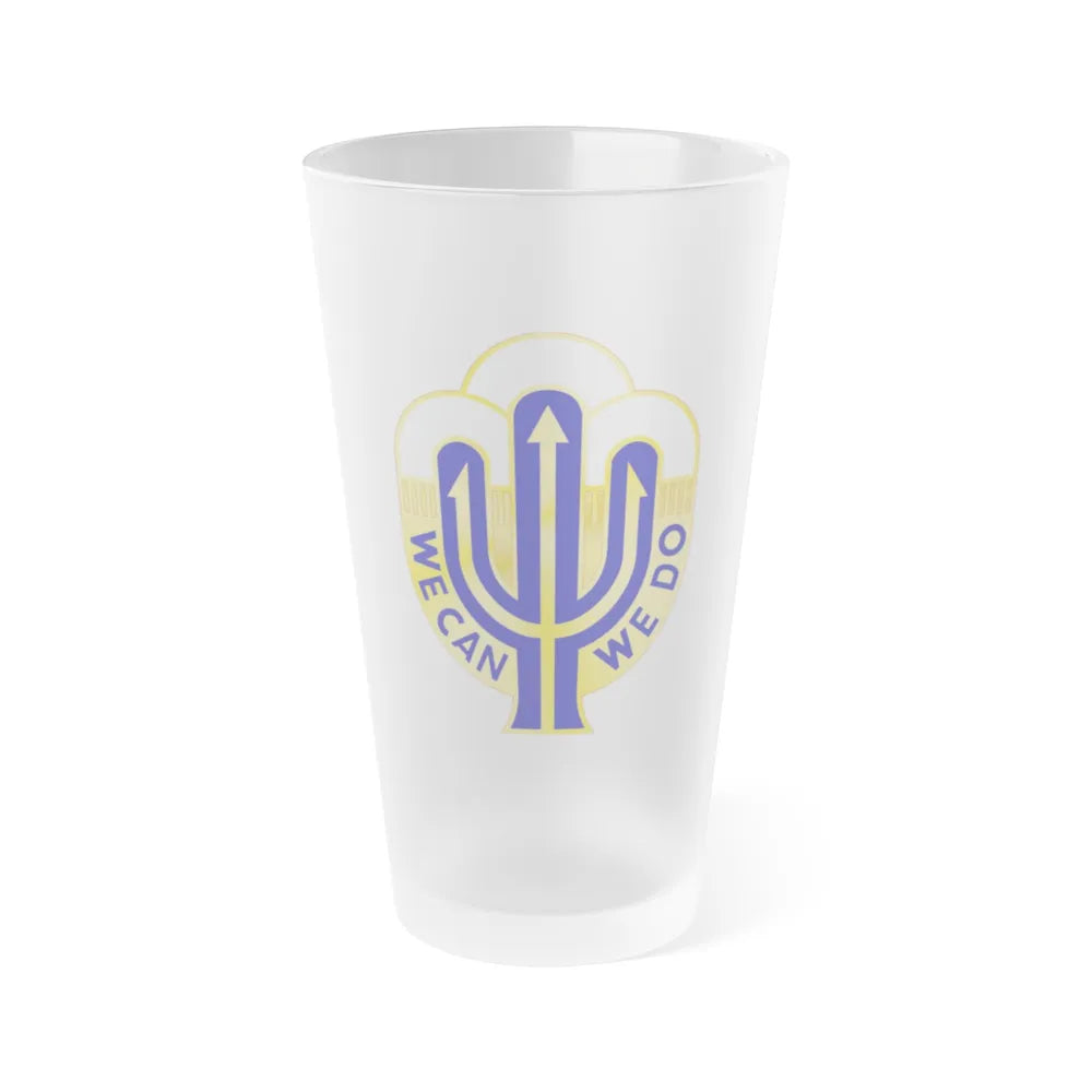 158 Maneuver Enhancement Brigade 2 (U.S. Army) Frosted Pint Glass 16oz-Go Mug Yourself