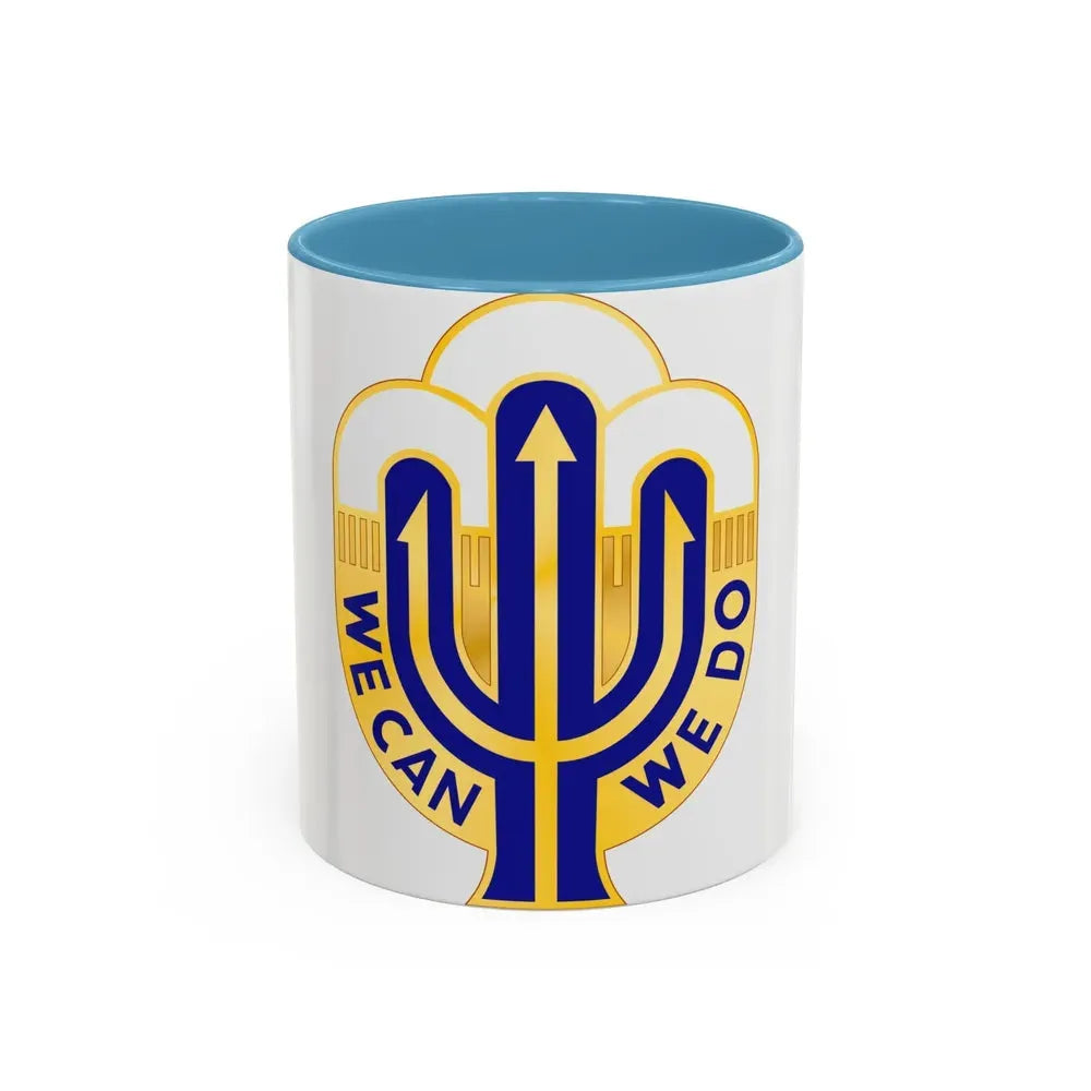 158 Maneuver Enhancement Brigade 2 (U.S. Army) Accent Coffee Mug 11oz Light Blue - Go Mug Yourself