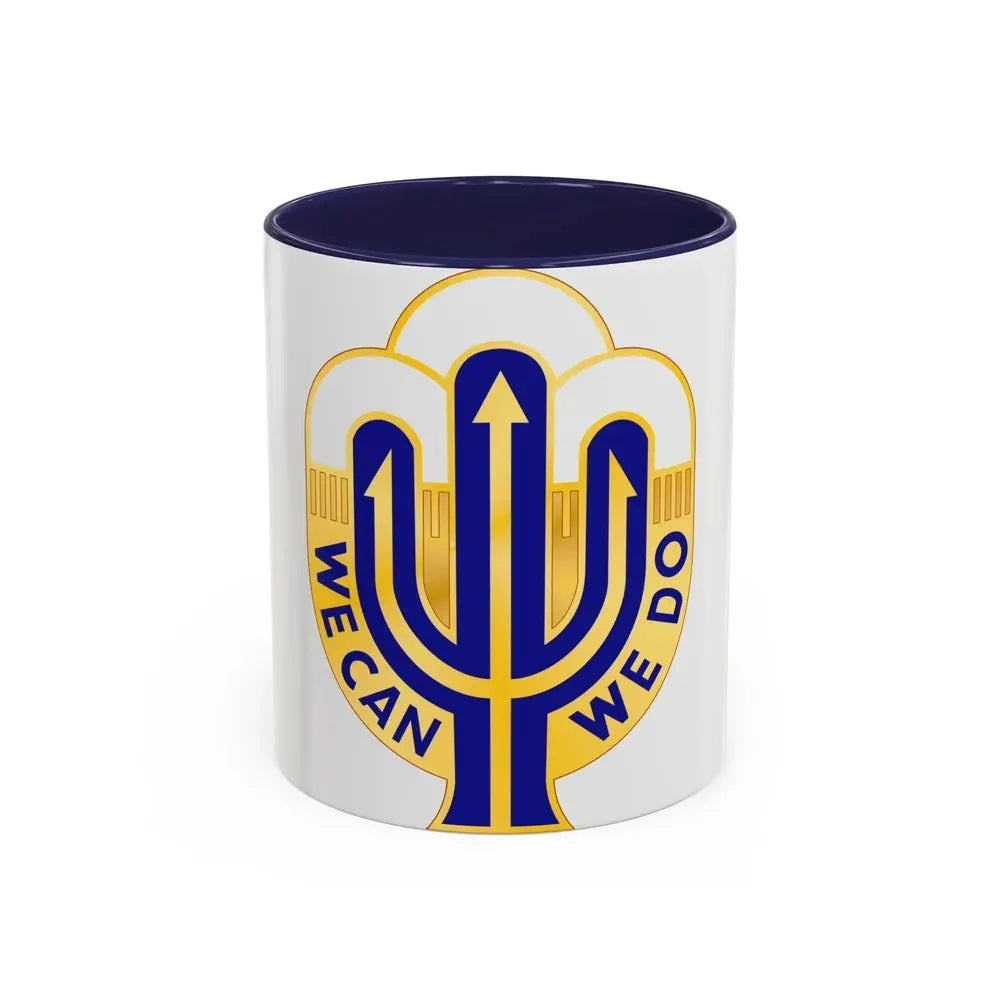158 Maneuver Enhancement Brigade 2 (U.S. Army) Accent Coffee Mug 11oz Navy - Go Mug Yourself