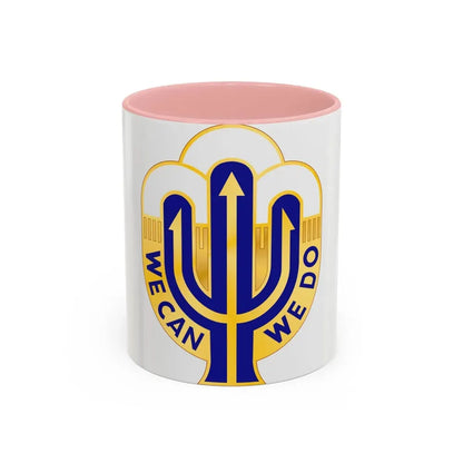 158 Maneuver Enhancement Brigade 2 (U.S. Army) Accent Coffee Mug 11oz Pink - Go Mug Yourself